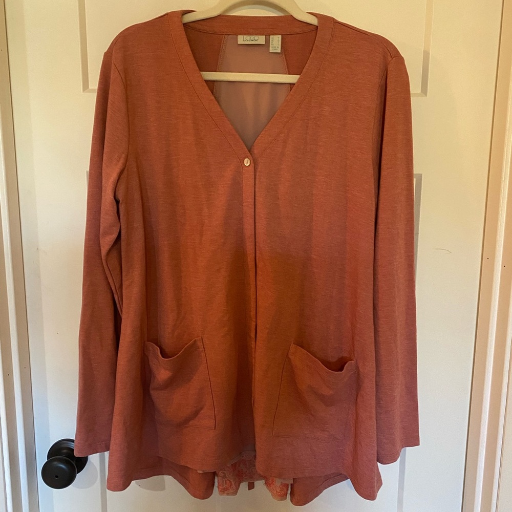 Logo lounge cardi Size M